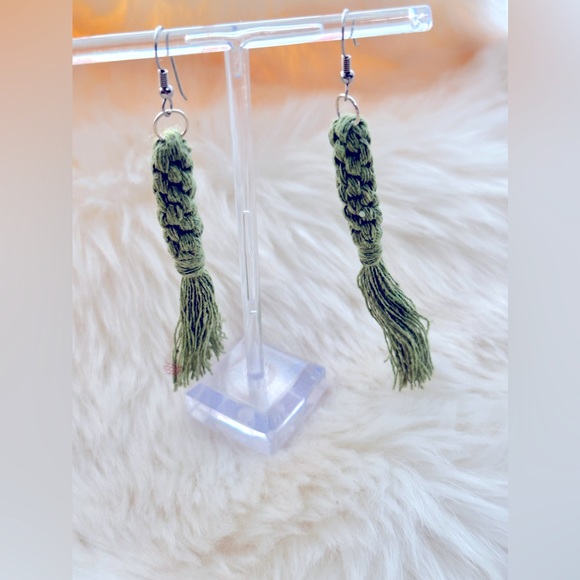 NEW »-»FaNcY MoDeRn MaCrAmE EaRrInGS«HaNdCrAfTeD »ClAsSiC bOhO sTyLe« ALL CöLöRs - Picture 9 of 16